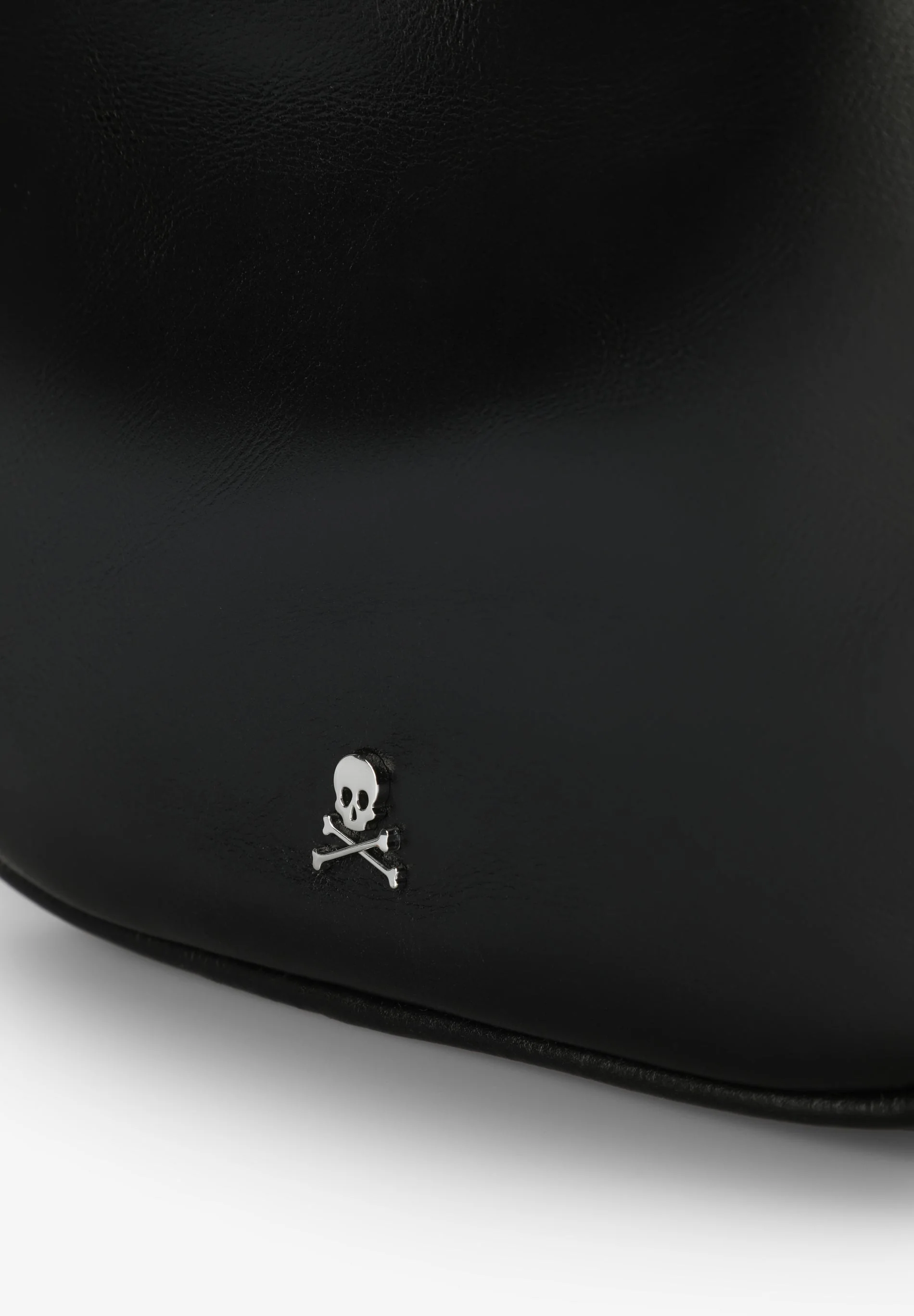 BOLSA A TIRACOLO EM PELE COM SKULL - Image 5