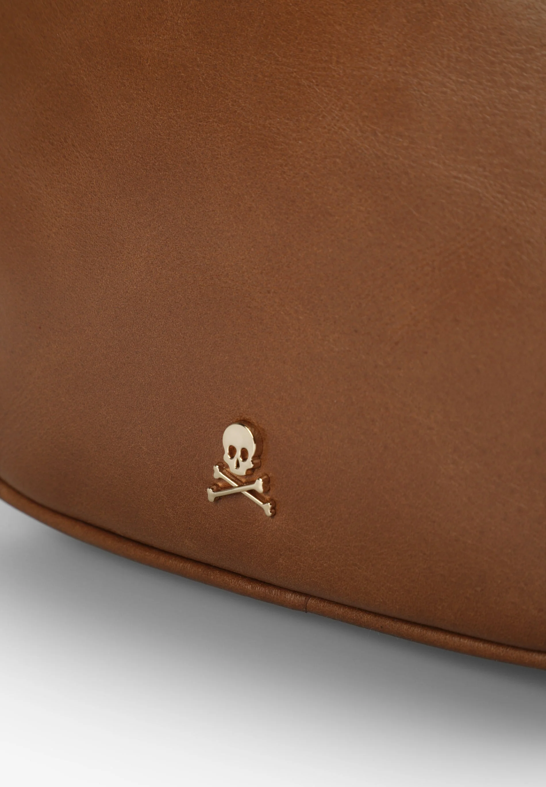 BOLSA A TIRACOLO EM PELE COM SKULL - Image 4