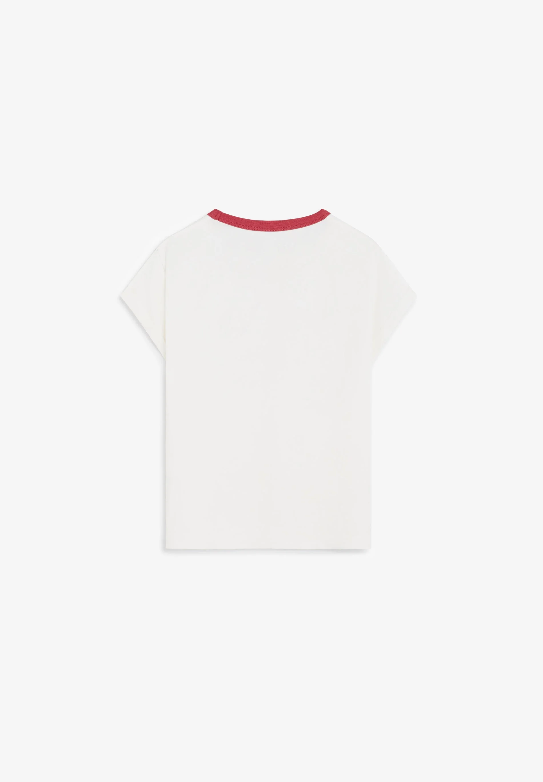 T-SHIRT COM PADRÃO E GOLA EM CONTRASTE - Image 6