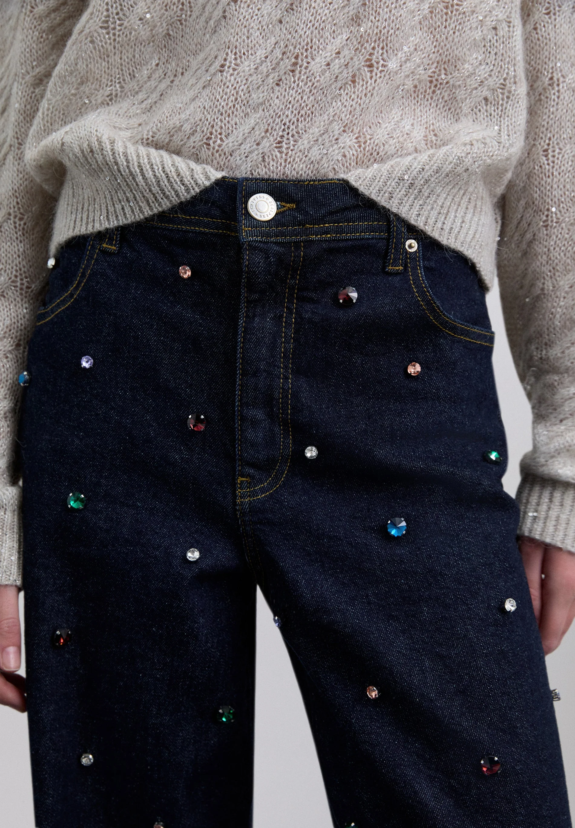 CALÇAS DENIM COM MISSANGAS - Image 3