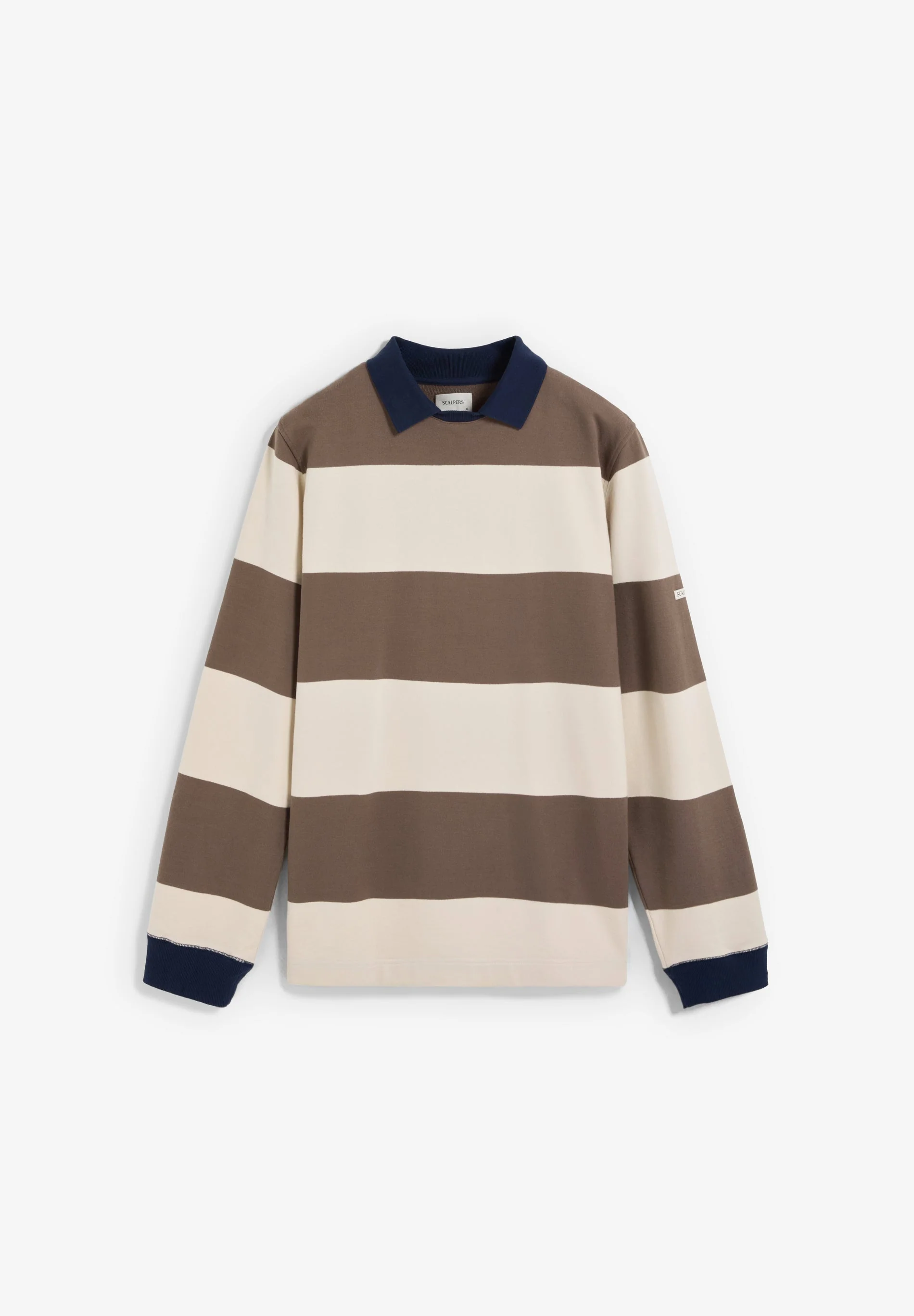 SWEATSHIRT ĂS RISCAS COM GOLA EM CONTRASTE - Image 6