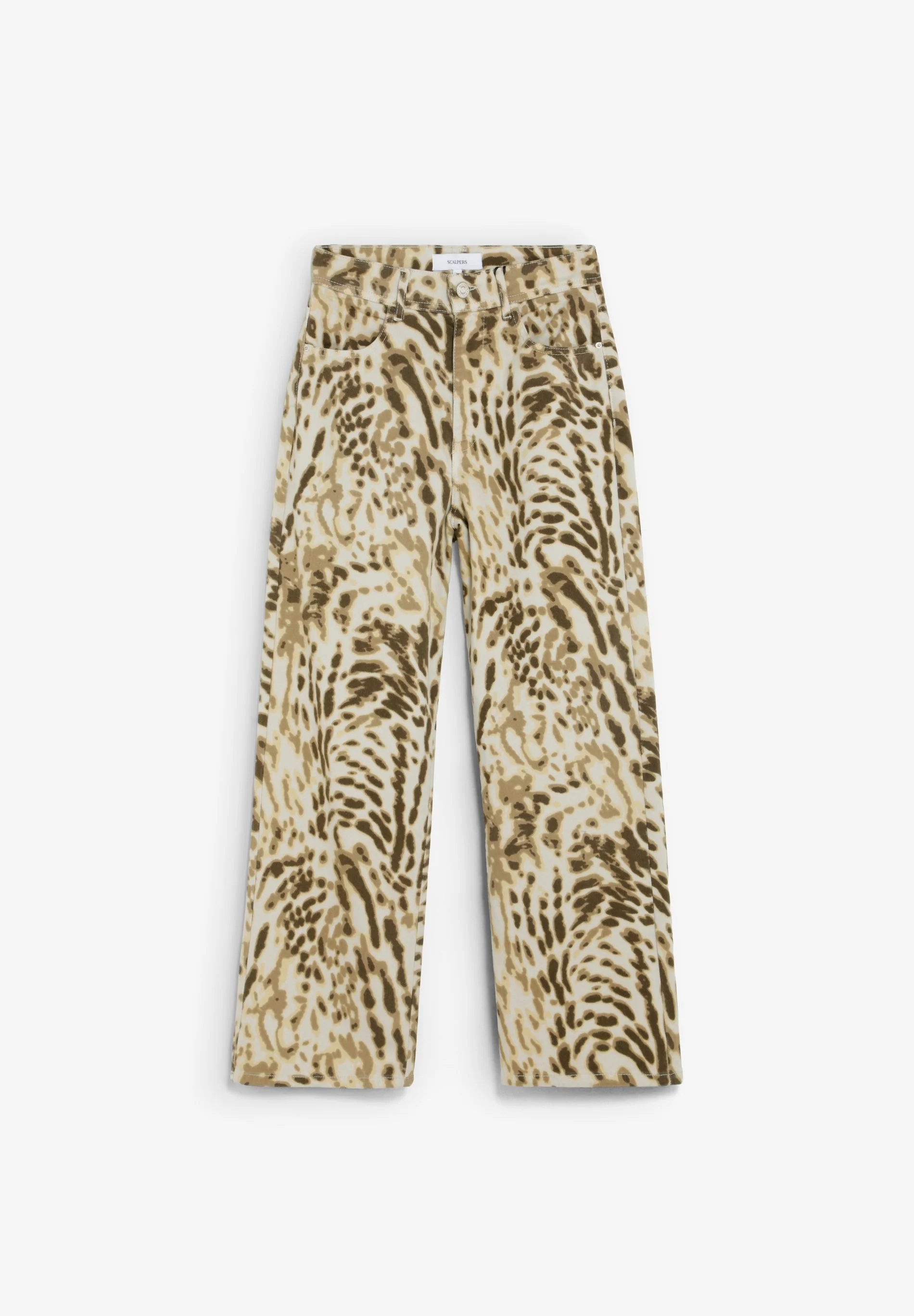 CALÇAS DENIM COM ESTAMPADO ANIMAL - Image 4