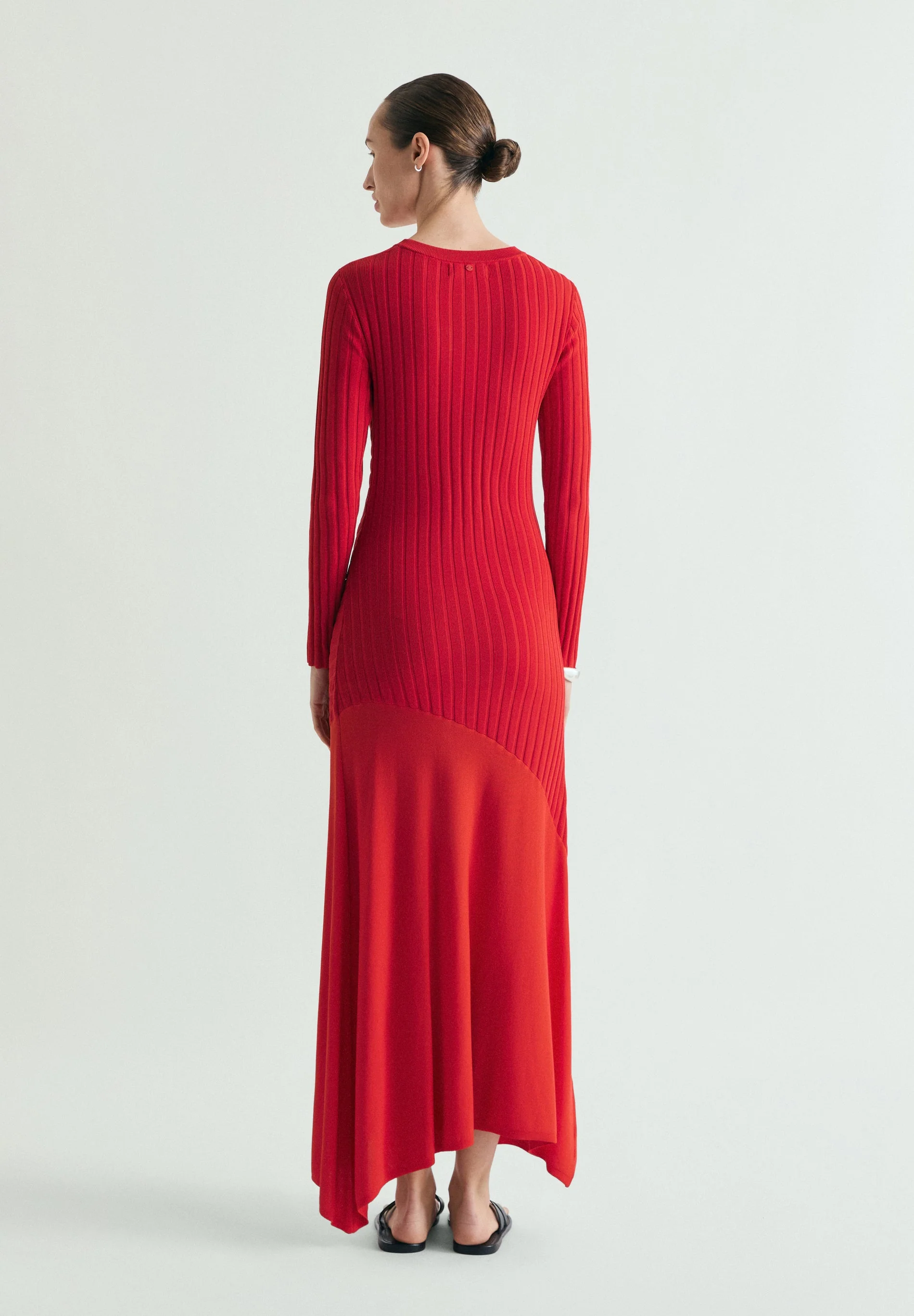 VESTIDO ÀS RISCAS DE MALHA - Image 4