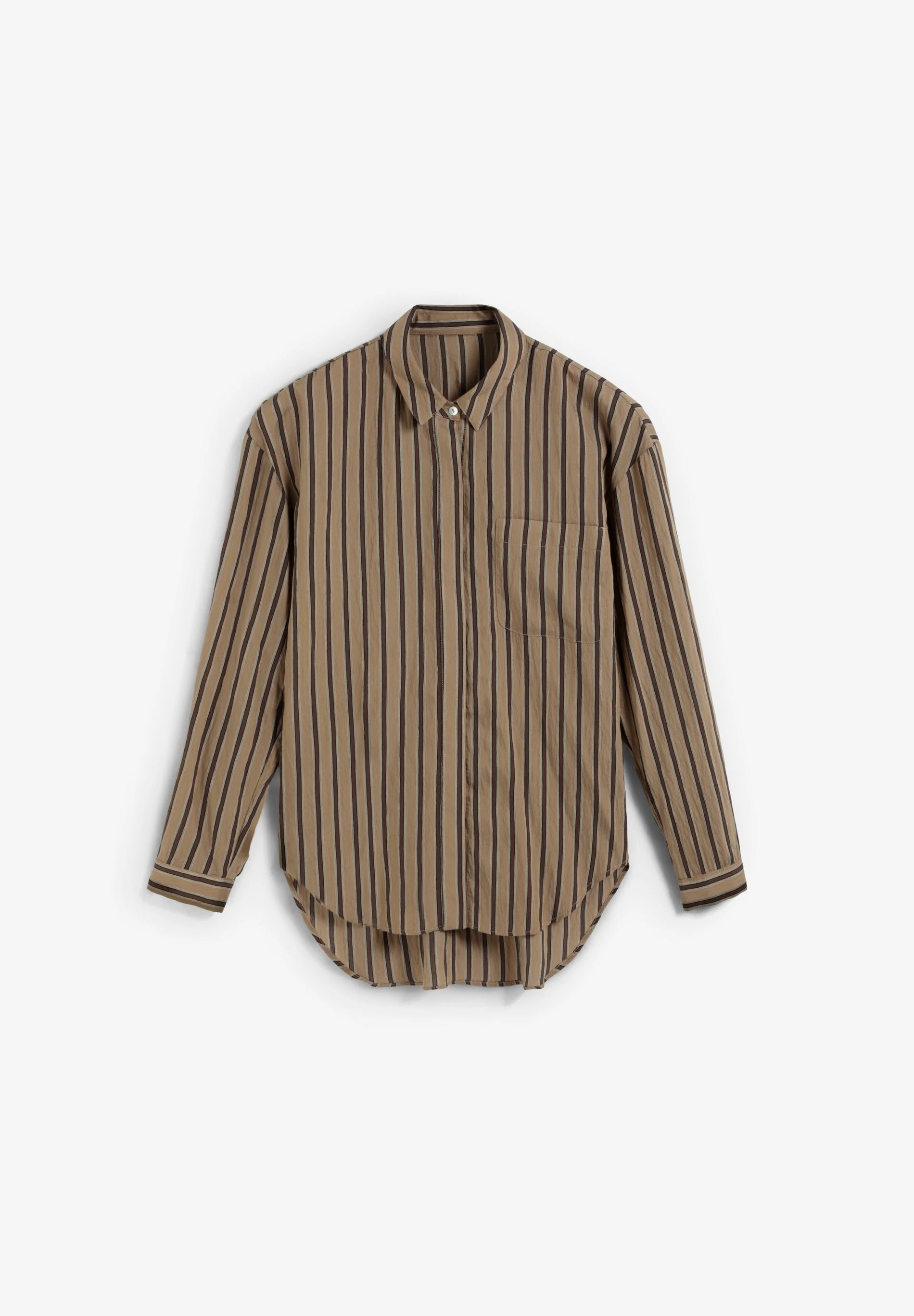 CAMISA ÀS RISCAS COM BOLSO - Image 5
