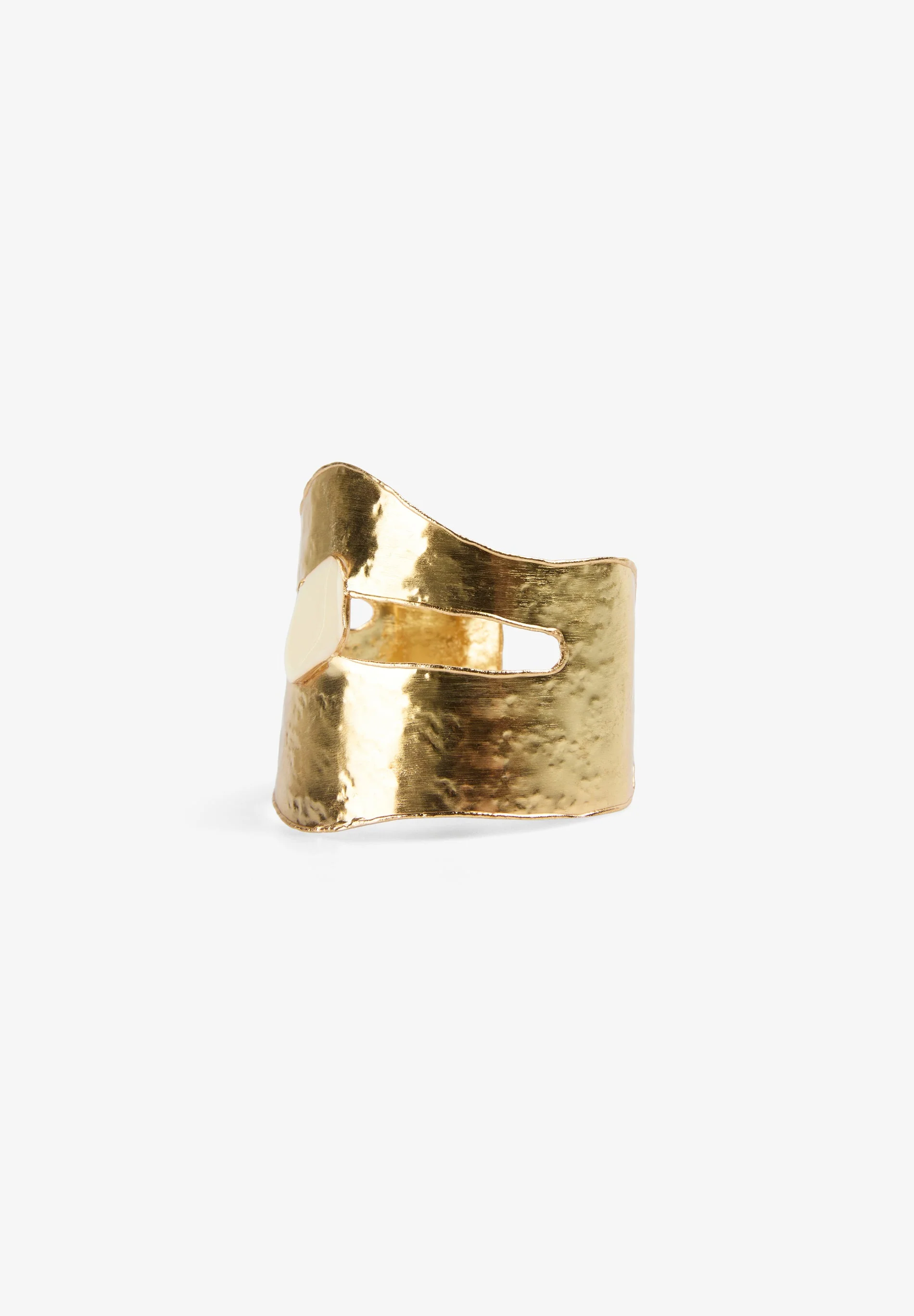 BRACELETE DOURADA COM TEXTURA - Image 2
