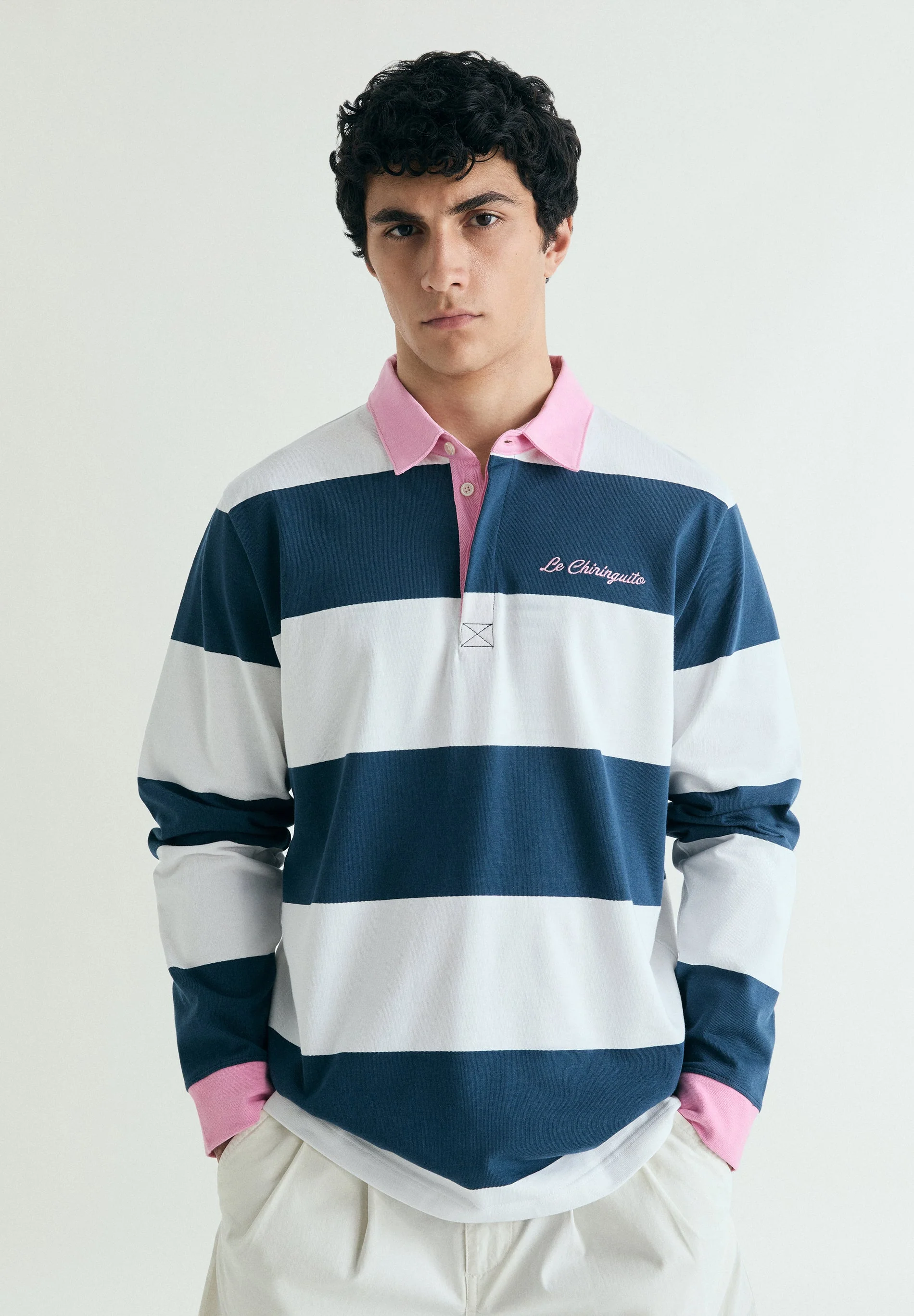 SWEATSHIRT CAMISA POLO EM CONTRASTE | LE CHIRINGUITO