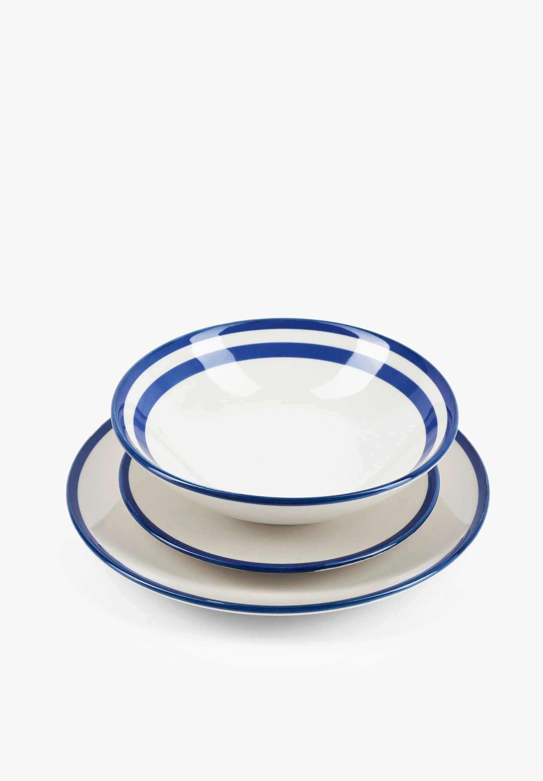 SERVIÇO DE MESA ÀS RISCAS DE 12 PEÇAS - Image 5