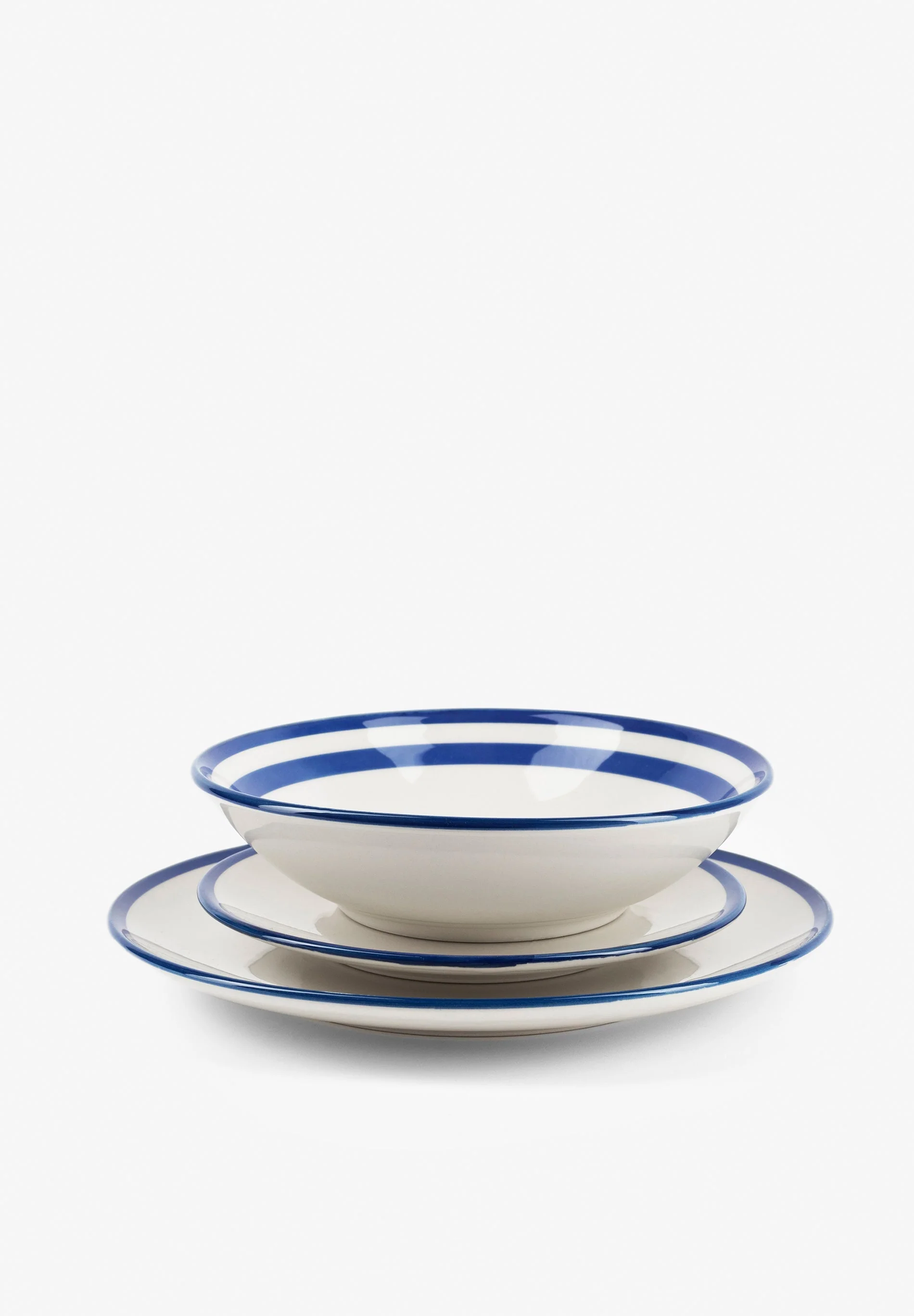 SERVIÇO DE MESA ÀS RISCAS DE 12 PEÇAS - Image 6