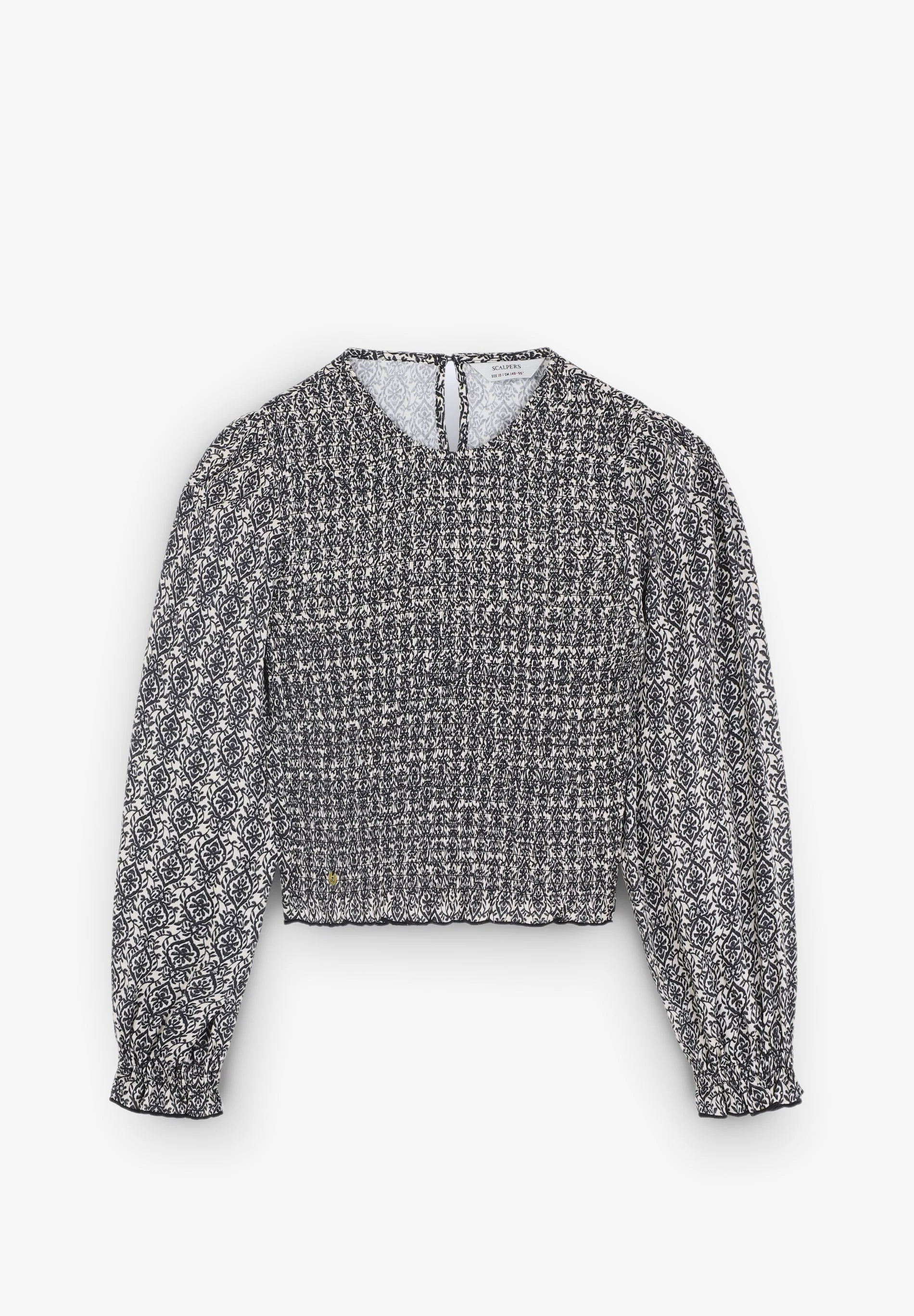 BLUSA COM PADRÃO E FOLHO - Image 8