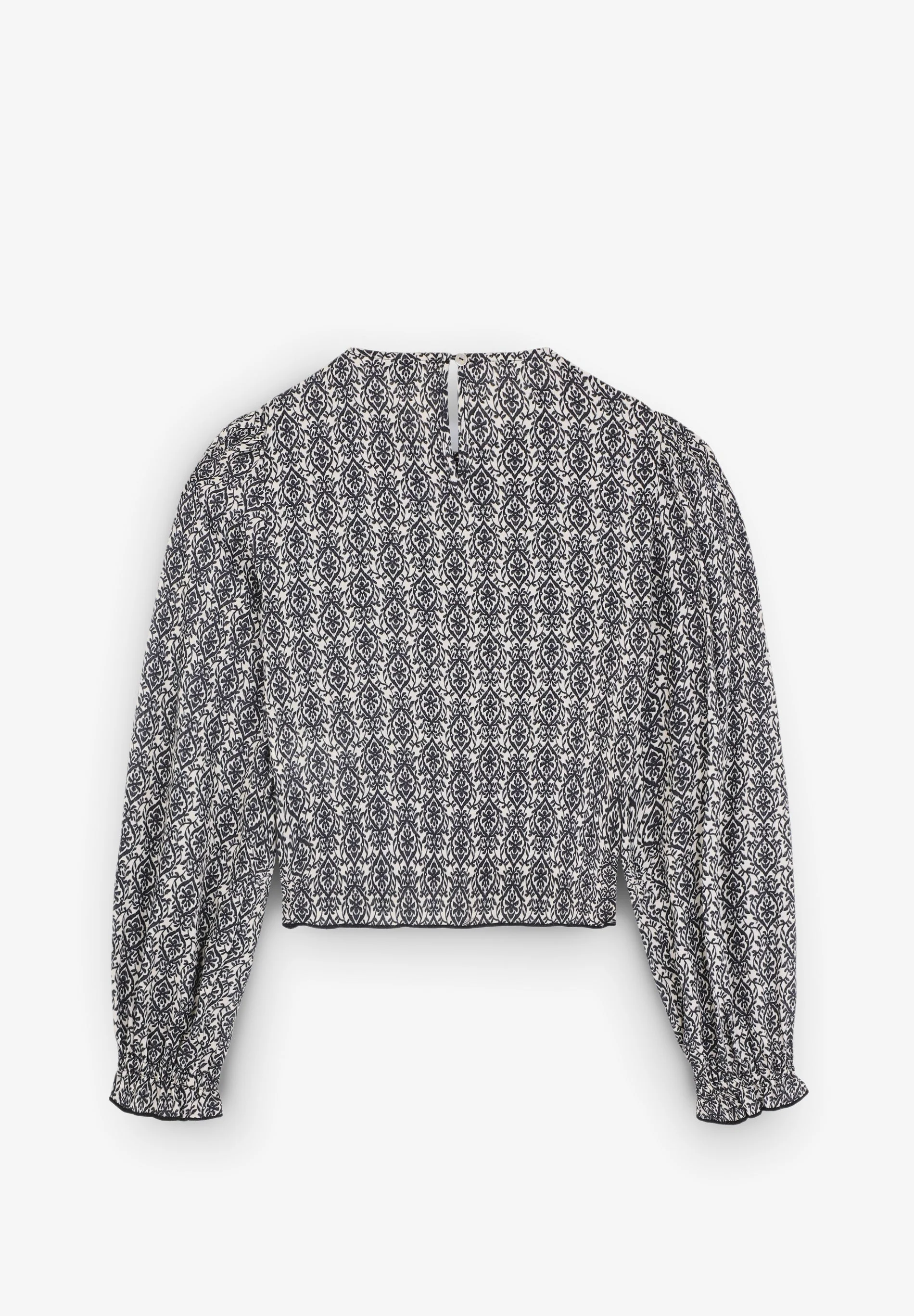 BLUSA COM PADRÃO E FOLHO - Image 9