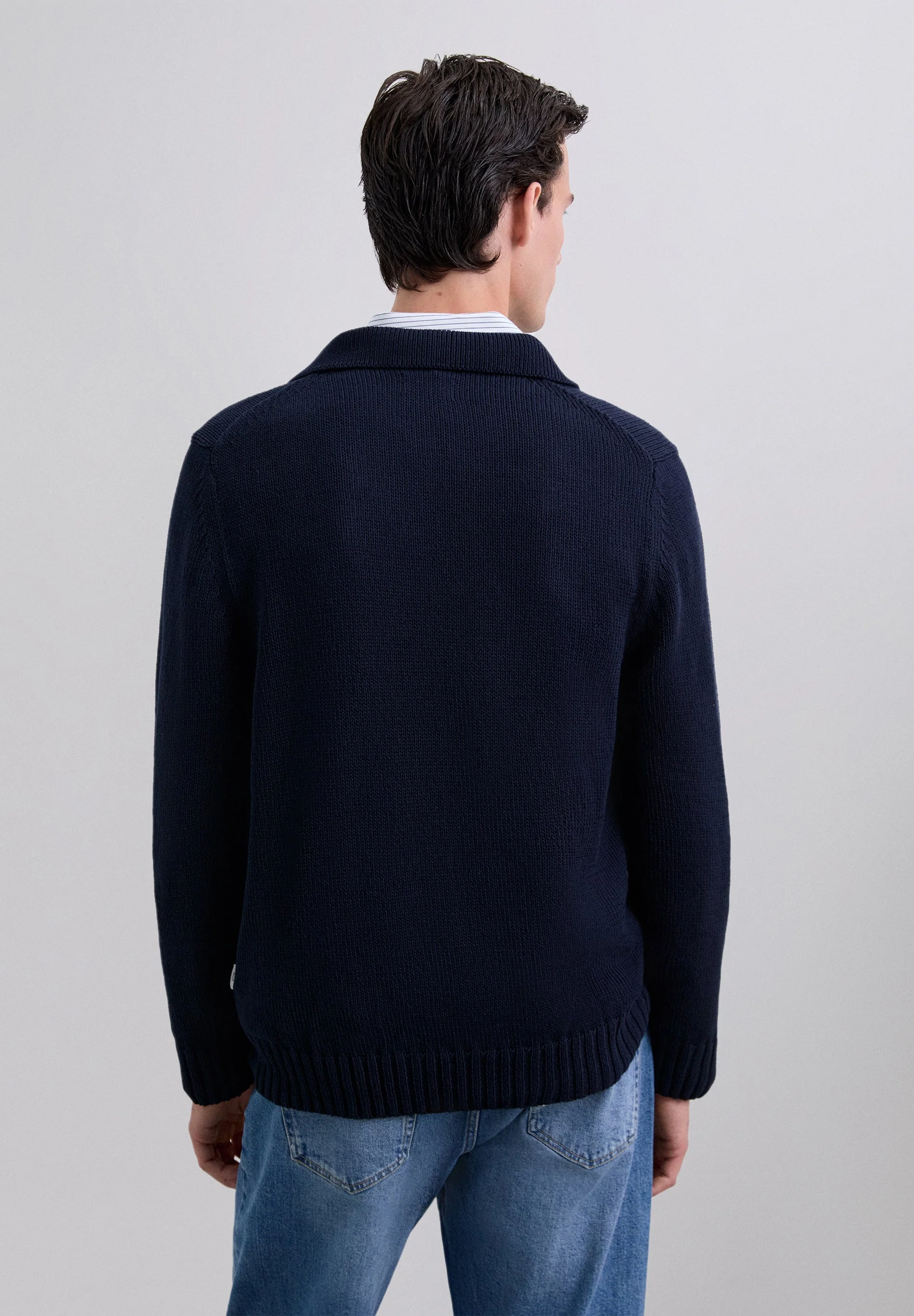 SWEATER CAMISA POLO EM MALHA DE ALGODÃO - Image 5